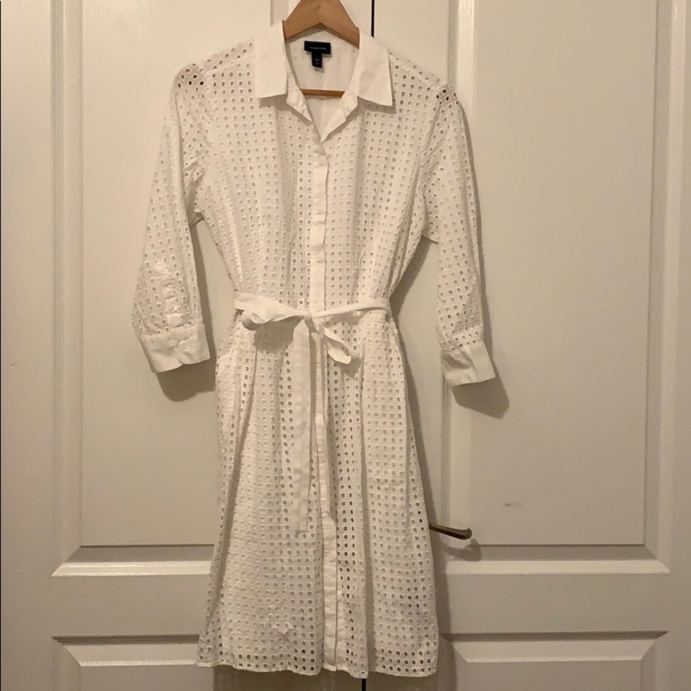 White cotton dress